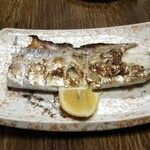 炉ばた焼 田舎 - たっちょ。太刀魚塩焼き。