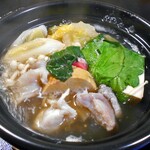 旅館 のがわや - 夕食（アンコウ鍋）