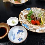 旅館 のがわや - 夕食（石見銀山和牛ヒレステーキ）