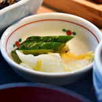 青ゆず 寅 - 【銀だら西京焼き定食@1,750円】お新香