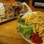 大衆居酒屋 仙臺よさこい - ポテトフライ　唐揚げ