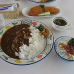 Restaurant Ishigami no Oka - ブルーベリーカレー & コロッケ