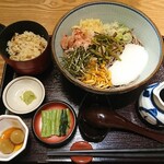 そじ坊 - 浸す山菜とろろそば定食