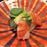 みちのく庵 - 夕食（木の芽和え）