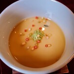 平花とんぼ - 玉子に出汁と醤油とクリームチーズでこの味、一番びっくりしました。