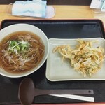 鬼は内 - かけそば（小），かき揚げ