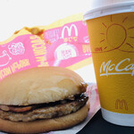 マクドナルド - ベーコンマックポークとカフェラテ