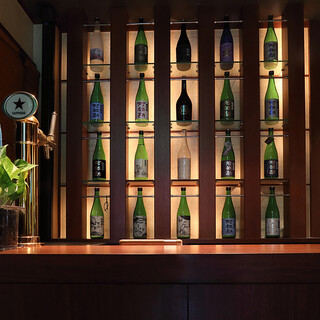 季節限定のものも含め、阿部勘酒造店の酒をフルラインナップ