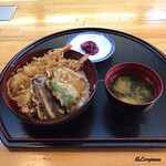 Shikinoaji Chinryutei - Tempura Rice Bowl, Shiba Pickles, Miso Soup