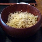 Soba Dokoro Tanpopo - お昼のサービスメニュー2のたぬきそば