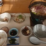 いちえ - かも鍋定食。1500円。