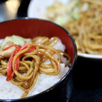 お好み焼 いろり - ご飯と一緒に