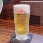 極肉 しゃぶ一 - スーパードライ生ビール