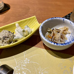 個室 藁焼き×日本酒処 龍馬 - 突出し　卯の花と中華春雨