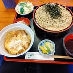 Yamagataya - 【2020.12.6(日)】小かつ丼セット(ざるそば)1,100円