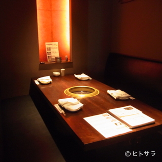 プライベート空間を大切にした個室は、接待や会食に最適