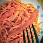 やじろべい - ぶっとい千切りプレスハム！ご飯お代わりの代わりにはちょっとヘビーだった！