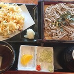 そば処 北田屋 - 料理写真:かき揚げ天ざる