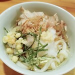 味工房ゆず - 晩酌セットの〆　冷やしうどん