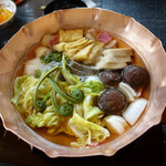 Hoshinoya Kyoto Dining - 季節野菜の朝鍋