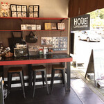 ホウエイコーヒー - 店内でもいただけます