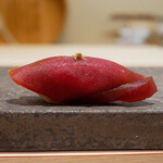 寿司赤酢・望月 - ☆鮪赤身漬け地辛子(^^♪☆