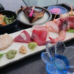 女川魚市場食堂 - お刺身定食(2021.06)