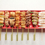炭火串焼 串よし - 盛り合わせ8本。