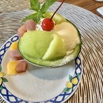 trattoria & ber elmo - メロンパフェ~