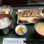 みつや食堂 - 鯖の塩焼き定食