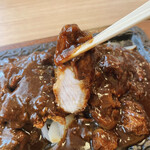 レストラン岩泉 - カツカレー定食 カッ断面