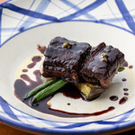 トラットリア セッテ - アナゴの赤ワイン蒸し　グリーンペッパー風味 （トスカーナ）