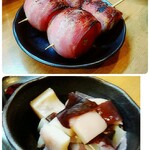 やきとり鳥舟 - トマトベーコン