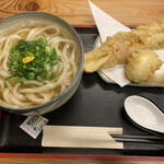 風輪里 - ちく玉天うどん（別皿）（大盛り）