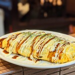 粉もん堂 - オムそばめし