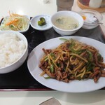 天安門 - 豚肉とピーマンの炒め物定食（8804ん）