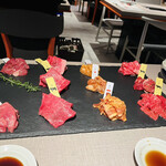 Jukusei Wagyu Yakiniku Aging Beef Shibuya Ten - コースのお肉