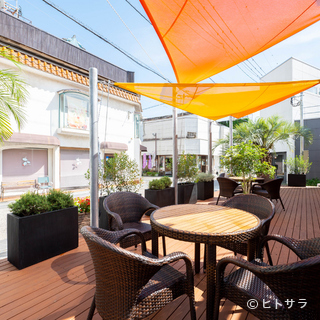 "1st Floor Terrace Seating for Refreshing Time with Your Beloved Dog"