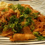 Kushi-katsu Motsu-nabe Kasu-udon Shakariki 432” Shinfukushima Ten - ☆想像よりも辛い豚キムチでした☆