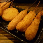 Kushi-katsu Motsu-nabe Kasu-udon Shakariki 432” Shinfukushima Ten - ☆いろんな種類を楽しめました☆