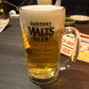 いろはにほへと - ドリンク写真:SUNTORY　MALT'SBEER　モルツ生中ジョッキー