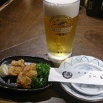 築地 山加 - 料理写真:お通し、はものから揚げ