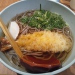 角ハイボール麺酒場 天 - 天ぷらそば