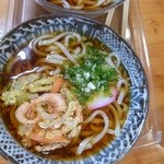 Michi no Eki Rock Garden Hichiso - かきあげうどん　500円