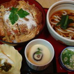 Washoku Mendokoro Sagami Baipasu Ise Ten - かつ丼＋うどんセット(1250円)