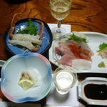 Kizu Kan - お刺身や付出し、梅酒と日本酒