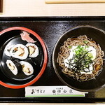 Tanba Shunsai Inakaya - 霧いもやまかけそば、巻き5貫セット　900円