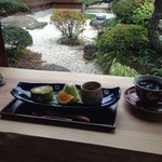 窯元カフェ　はづき - 料理写真:お庭を眺めながら、心なごむひとときをお過ごしください