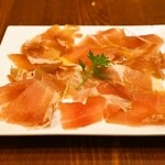 ピッツェリア ダ タサキ - 2015.2 イタリア・パルマ産 生ハム（500円）