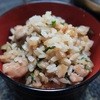 割烹旅館 かめや - 料理写真:鶏と菜花の炊き込みご飯